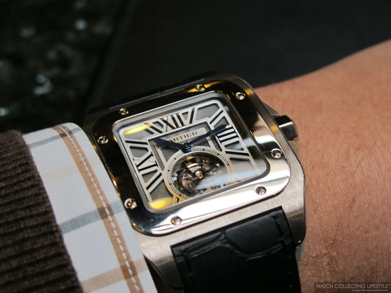 Insider Cartier Santos 100 Flying Tourbillon. Elegance in a